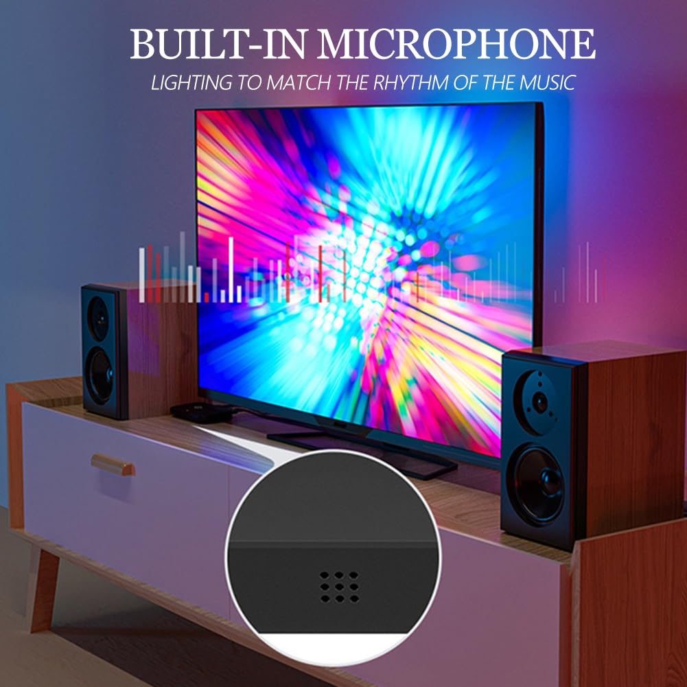 Amazon.co.jp: テレビ用LEDライト、テレビ画面と同期するライト、色が